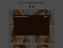 Tablet Screenshot of ivapazderkova.cz